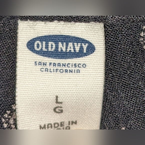 Pre-owned Old Navy navy blue Capri pants size large, TD - Picture 2 of 3